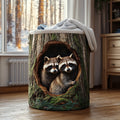 Forest Twins Quilted Laundry Basket Back To School Merch