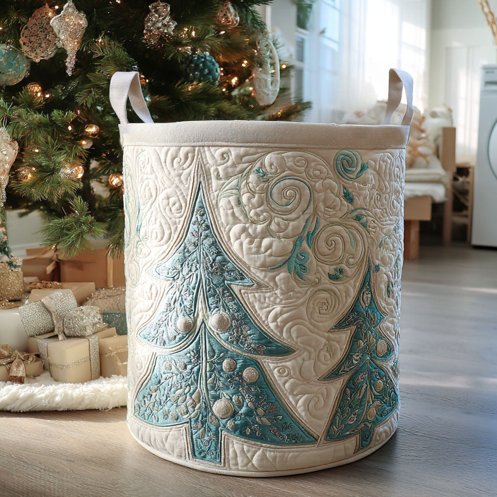 Frosted Joy Quilted Laundry Basket Valentine’s Day Merch Gift