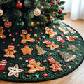 Ginger Delight Christmas Quilted Tree Skirt Trending Christmas Tree Skirt Merch 2025