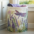 Golden Dragonfly Quilted Laundry Basket Holiday Gift For Laundry Lovers