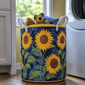 Golden Petals Quilted Laundry Basket Great Idea For New Home