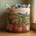 Golden Spines Quilted Laundry Basket Holiday Merch Gift