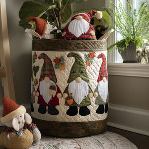 Harvest Hugger Quilted Laundry Basket Perfect Gift For College Dorm