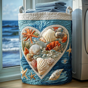 Heart Of Ocean Quilted Laundry Basket Perfect Gift For Your House