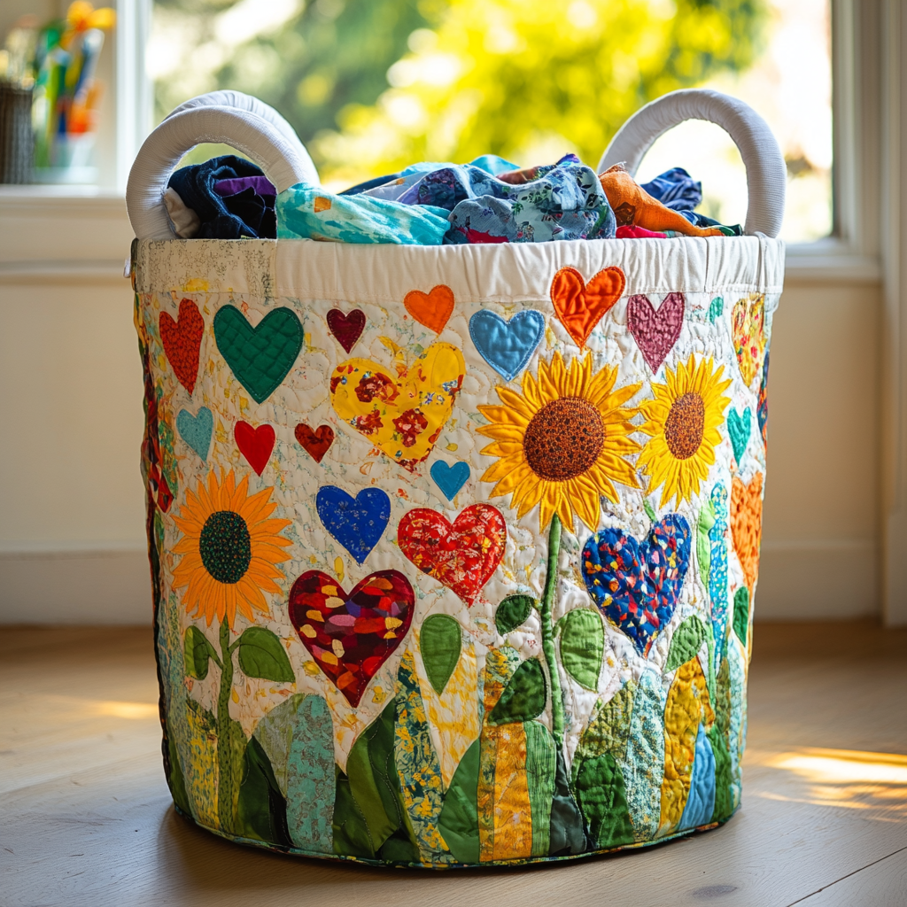 Heartland Love Quilted Laundry Basket Merch For Him