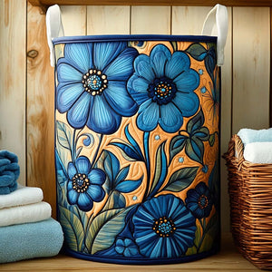 Hippie Quilted Laundry Basket Merch For Family Time