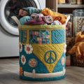 Hippie Van Quilted Laundry Basket Merch For Home And Living
