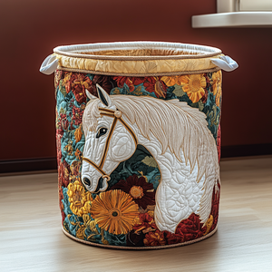 Horse Serenity Quilted Laundry Basket Best Gift For Him