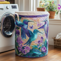 Hummingbird Air Quilted Laundry Basket Merch For Couples