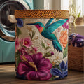 Hummingbird Keepsake Quilted Laundry Basket Merch For Friends