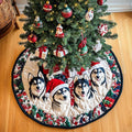 Husky Spirit Christmas Quilted Tree Skirt Christmas Tree Skirt Gift That Brings Joy