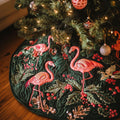 Jolly Tropics Quilted Christmas Tree Skirt Special Holiday Tree Skirt Gift for Newlyweds