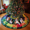 Kindred Pitbull Spirits Quilted Christmas Tree Skirt Custom Christmas Tree Skirt Merch for Your Family