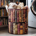 Literary Mood Quilted Laundry Basket Merch For Home And Living
