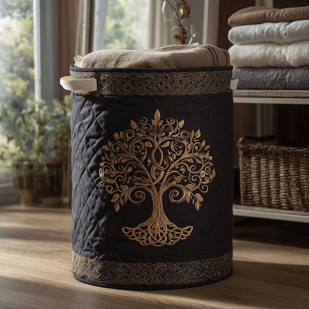Living Harmony Quilted Laundry Basket Father’s Day Merch Gift