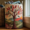 Living Roots Quilted Laundry Basket Unique Gift For Laundry Lovers