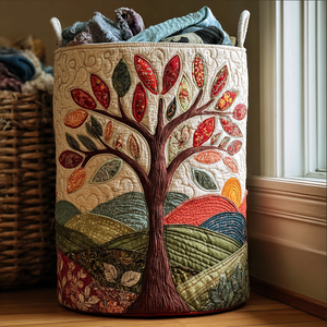 Living Roots Quilted Laundry Basket Unique Gift For Laundry Lovers