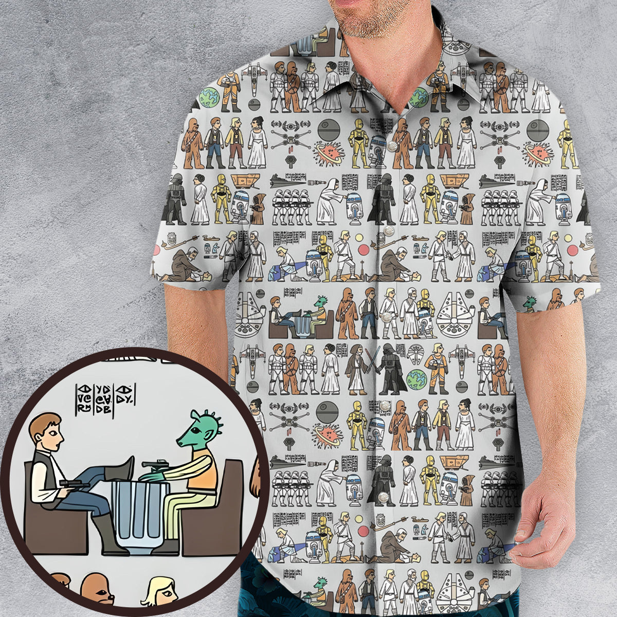 Egyptian Galaxy Wars Hawaiian Shirt