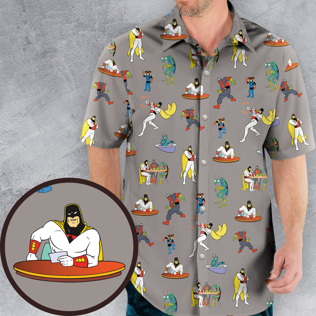 Space Ghost Coast to Coast Characters Hawaiian Shirt
