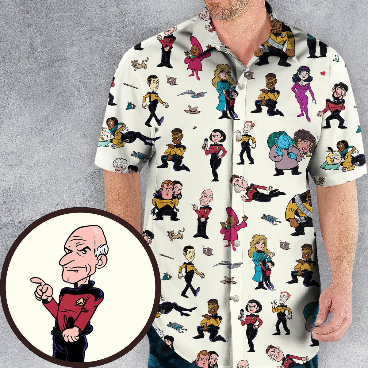 Star Trek TNG Tribute Hawaiian Shirt