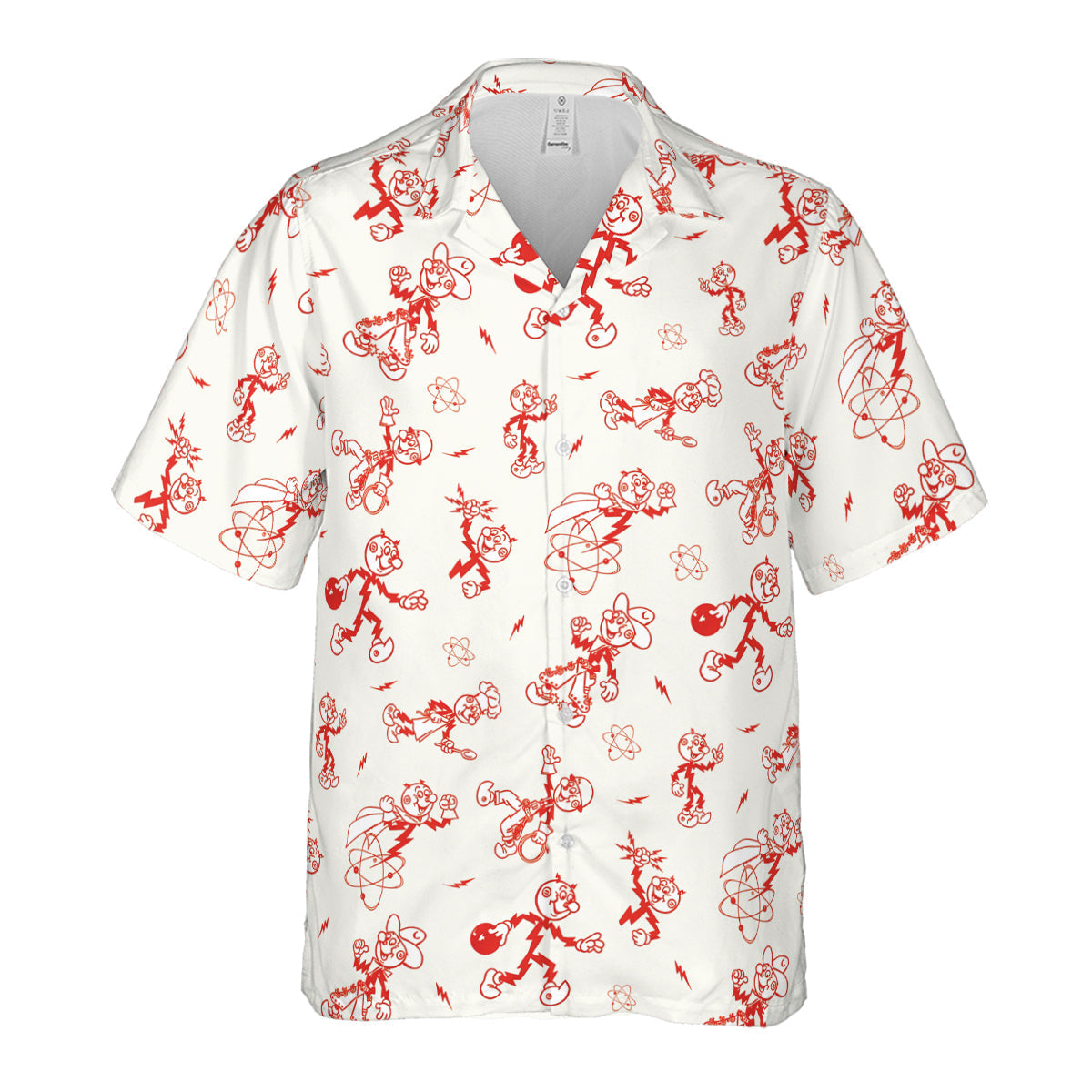 Vintage Style Nostalgic Reddy Kilowatt Hawaiian Shirt