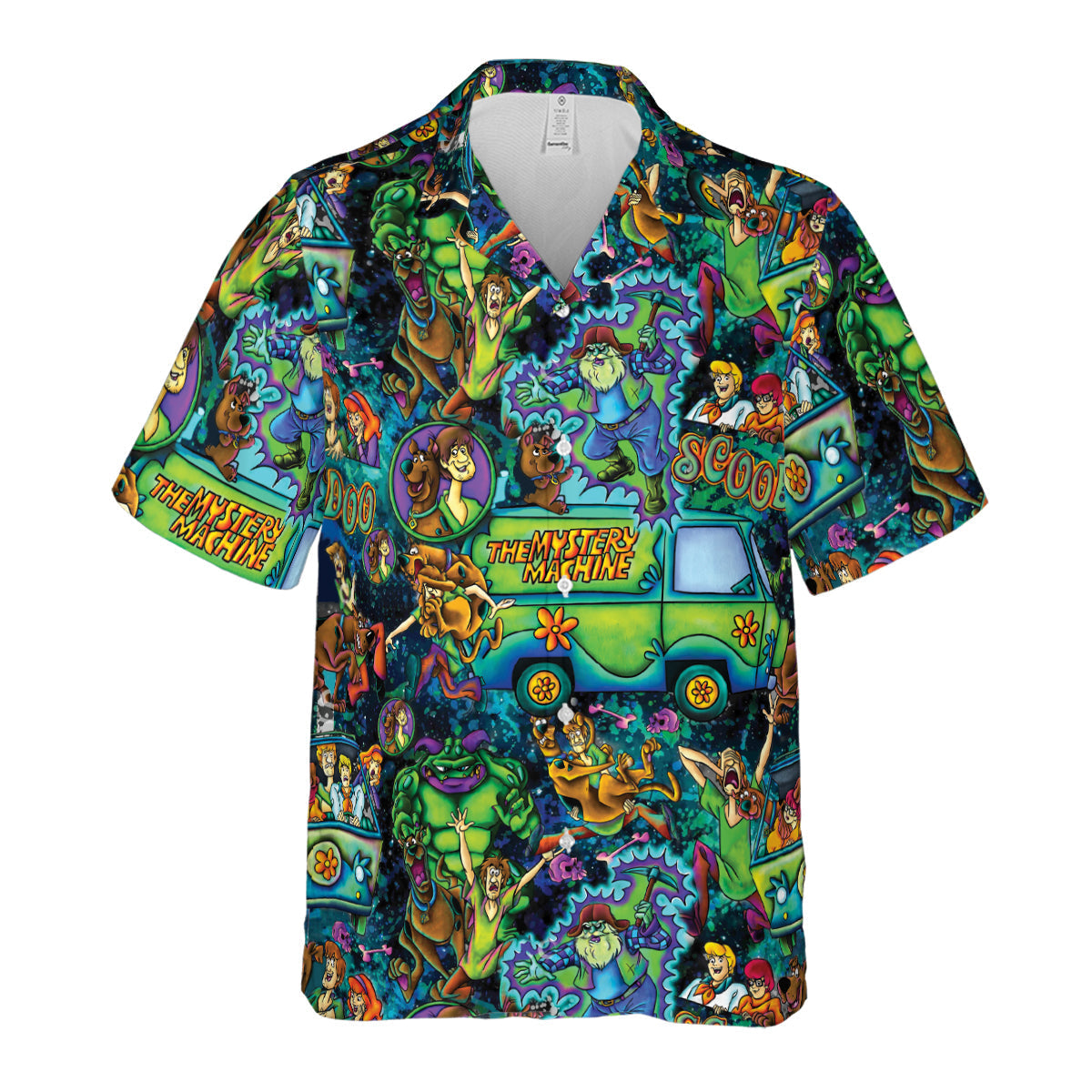 Monsters Mayhem and The Mystery Machine Scooby Doo Hawaiian Shirt