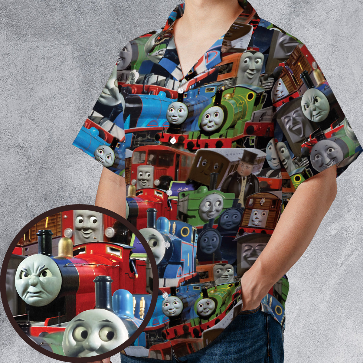 Thomas The Tank Engine Hawaiian Shirt