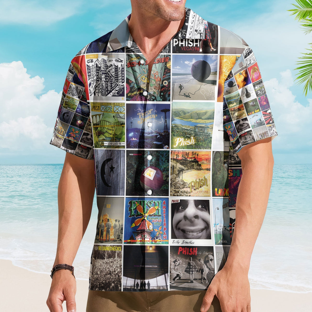 Phish Album Collage Hawaiian Shirt Music Fan AOP Shirt