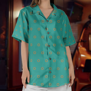 Phish Fishman Donut Button-up Shirt Hawaiian Shirt Retro Music Inspired Unisex Button-Up Shirt