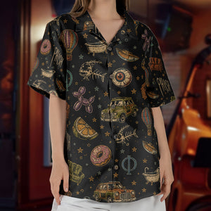 Phish Cosmic Donut Jam Band Graphic All-Over Print Hawaiian Shirt Retro Music Album Art Inspired Unisex Shirt