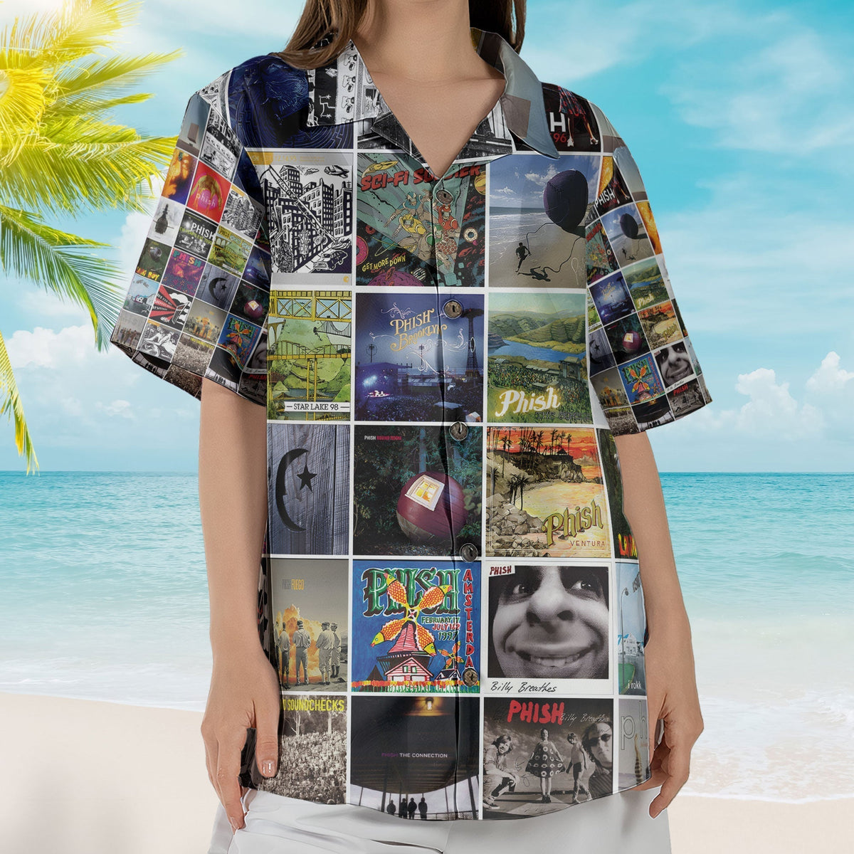 Phish Album Collage Hawaiian Shirt Music Fan AOP Shirt