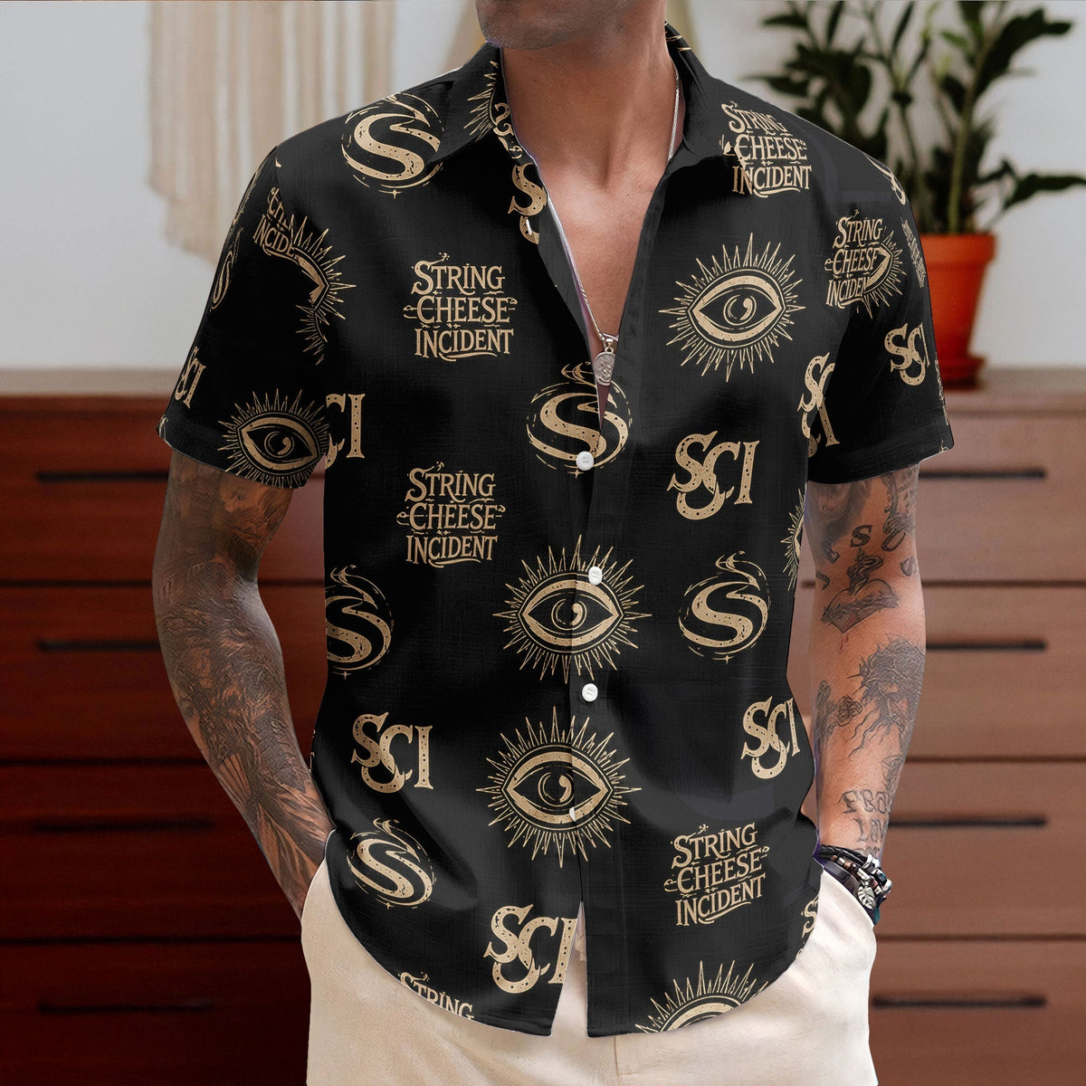 The String Cheese Incident Hawaiian Shirt Retro Music Album Art Inspired Unisex Shirt