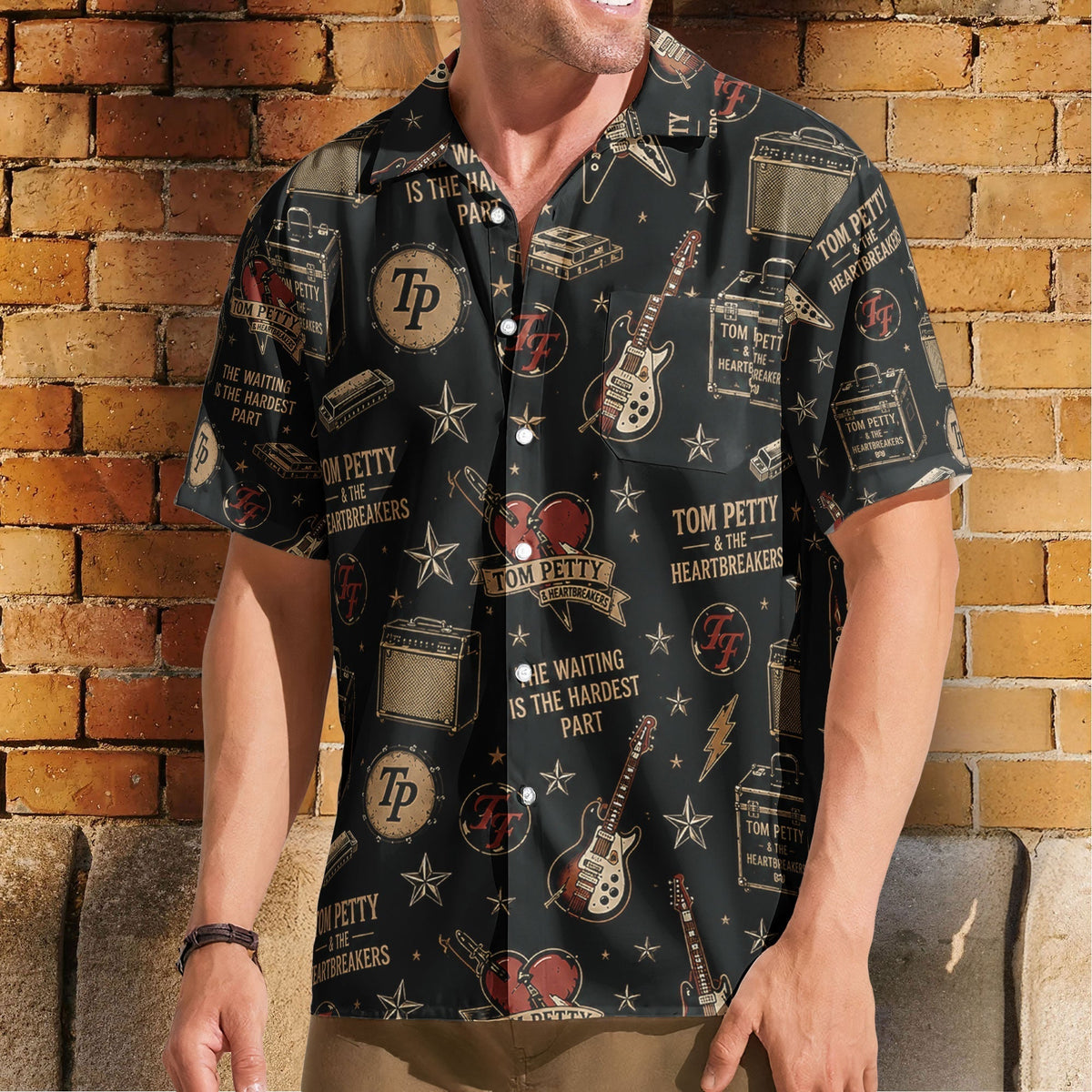 Tom Petty & The Heartbreakers Rock ‘N’ Roll Hawaiian Shirt Retro Music Album Art Inspired Unisex Shirt