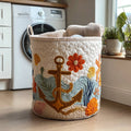 Mariner Mood Quilted Laundry Basket Merch For Home And Living