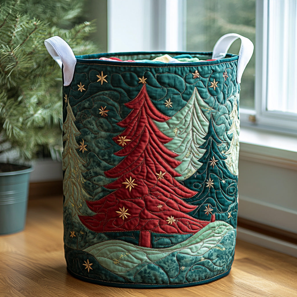 Merry Trees Quilted Laundry Basket Best Gift For Him