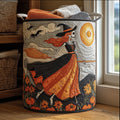 Midnight Crone Quilted Laundry Basket Merch For Home And Bedroom