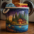 Midnight Harmony Quilted Laundry Basket Unique Gift For Laundry Lovers