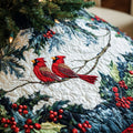Mistletoe Magic Quilted Christmas Tree Skirt Trending Christmas Tree Skirt Merch 2025