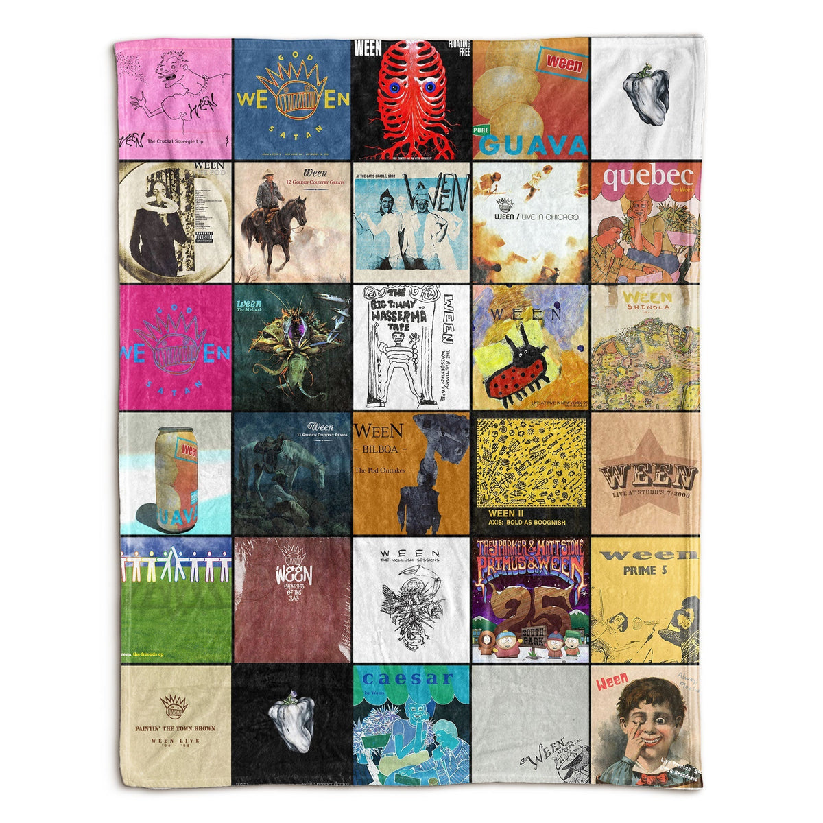 Ween Sherpa Blanket A Nostalgic Trip Through Every Era