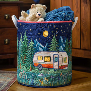 Moonlight Camp Quilted Laundry Basket Mother’s Day Merch Gift