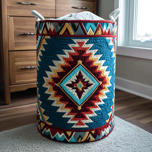 Mystic Echo Quilted Laundry Basket Valentine’s Day Merch Gift