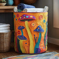 Mystic Mushroom Quilted Laundry Basket Back To School Merch