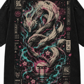 Nine Tailed Fox Sakura Cyberpunk Streetwear Vintage Tee