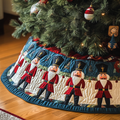 Nutcracker Charm Quilted Christmas Tree Skirt Perfect Holiday Gift for Home Decor Lovers