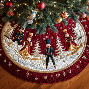 Nutcracker Dreams Quilted Christmas Tree Skirt Holiday Merch That Completes Your Christmas Setup
