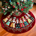 Nutcracker Holiday Harmony Quilted Christmas Tree Skirt Christmas Tree Skirt Gift That Brings Joy