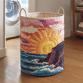 Ocean Breeze Quilted Laundry Basket Merch For Him