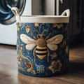 Ornate Bee Quilted Laundry Basket Merch For Her