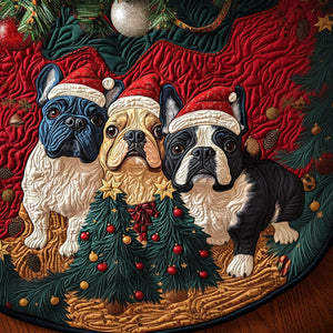 Paws Of Paris Quilted Christmas Tree Skirt Exclusive Christmas Tree Skirt Merch Collection