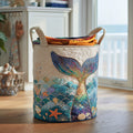 Pearl Horizon Quilted Laundry Basket Christmas Merch Gift